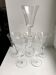 Set of 7 glasses of wine / crystal water 60s
