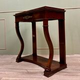 Console in flamed mahogany from empire 19th century