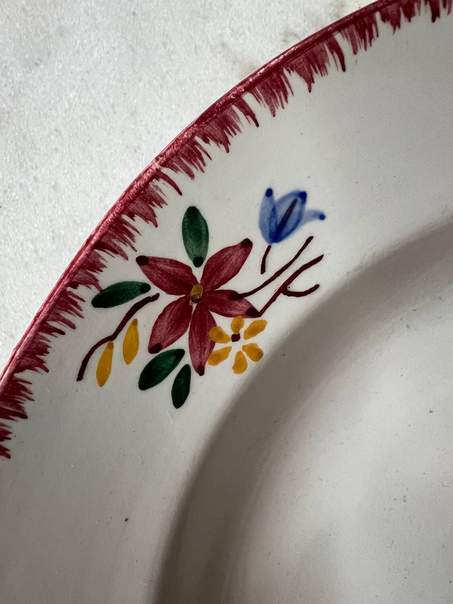 Sarreguemines Digoin Evelyne soup plate