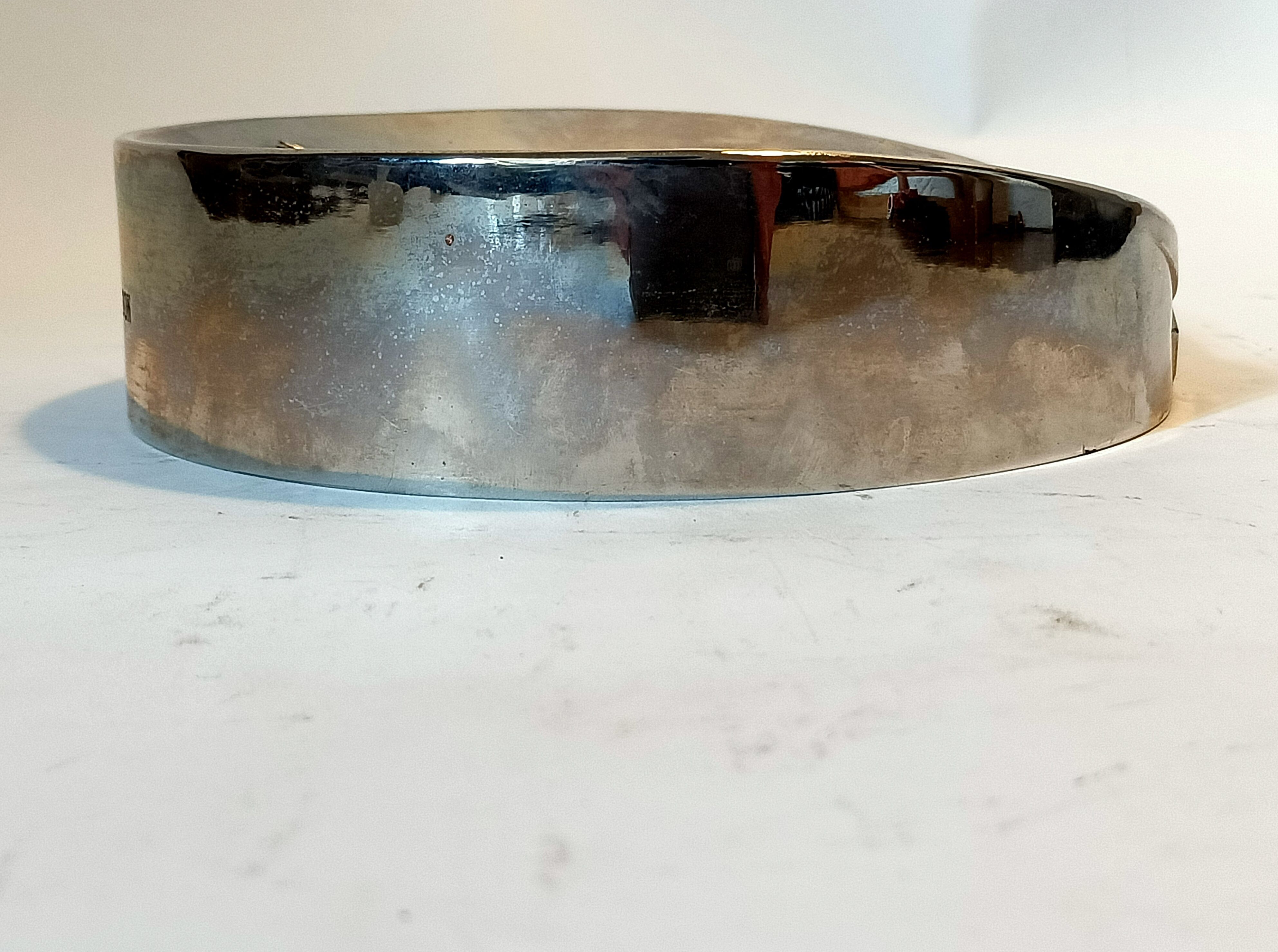 Silver ashtray Moët & Chandon 1970 Vintage