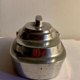 Ashtray, empty pocket aluminum boat 1950s