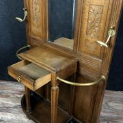 Porte manteaux époque art nouveau en chêne massif