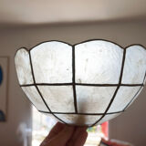 Mother-of-pearl shell shape wall lamp