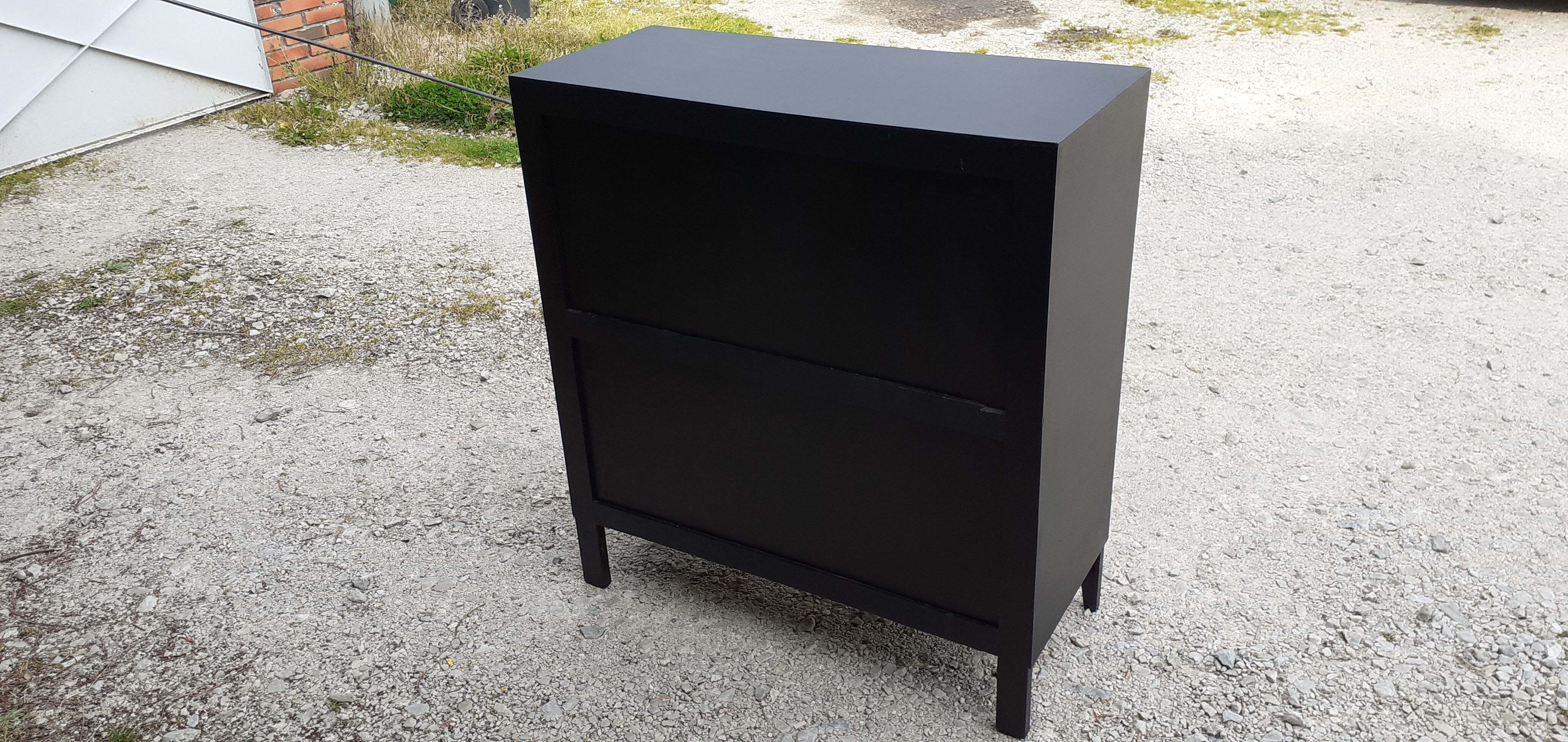 Dresser 4 drawers feet compas black vintage