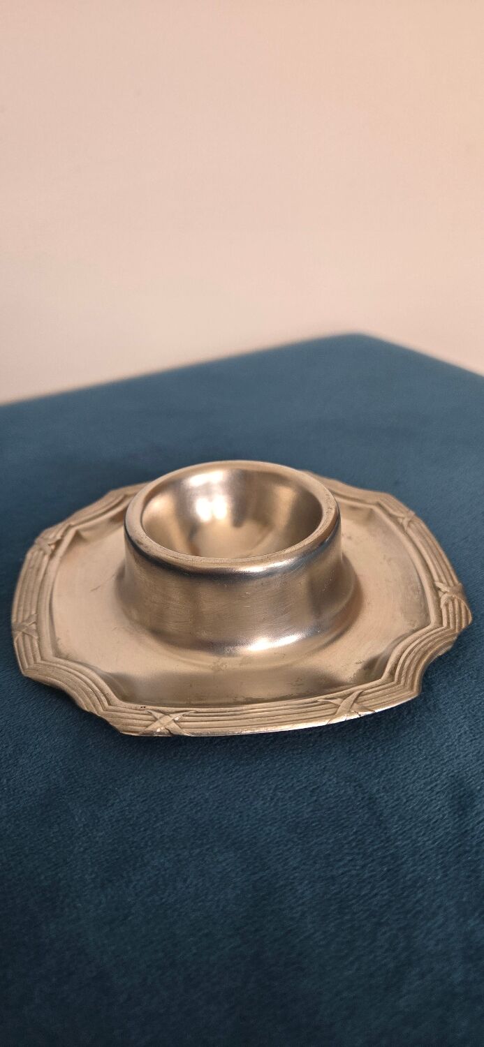 Silver-plated egg cup