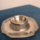 Silver-plated egg cup
