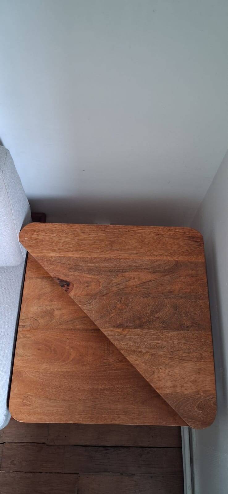 Scandinavian wooden coffee table, side table from the 1960s-1970s.