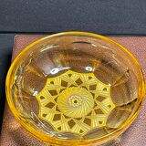 Cut crystal compotier with his spoon in a box