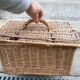Vintage wicker basket for poultry rabbit
