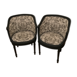 Set of basket chairs