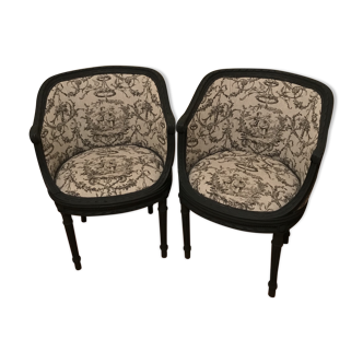 Set of basket chairs