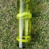 Vintage green glass vase 1970