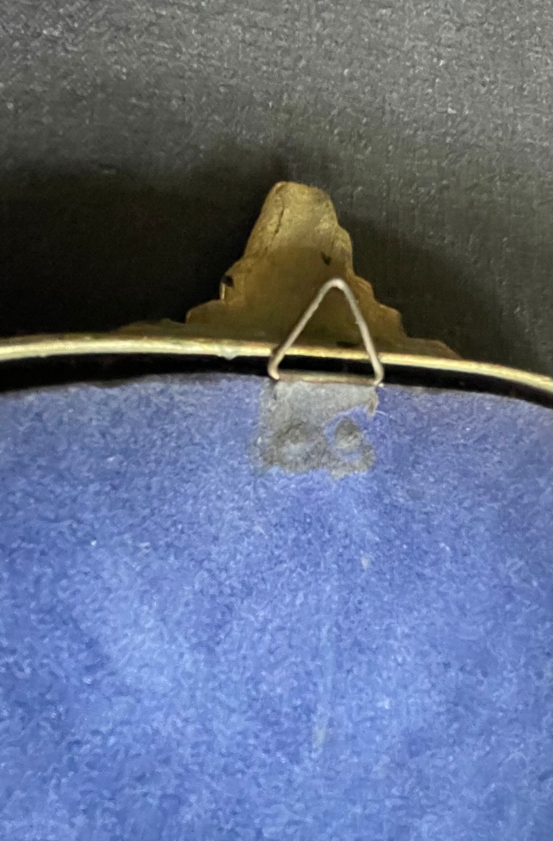 Gilded bronze mirror, 36x28 cm