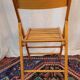 Lot de 4 chaises pliantes en bois vernis