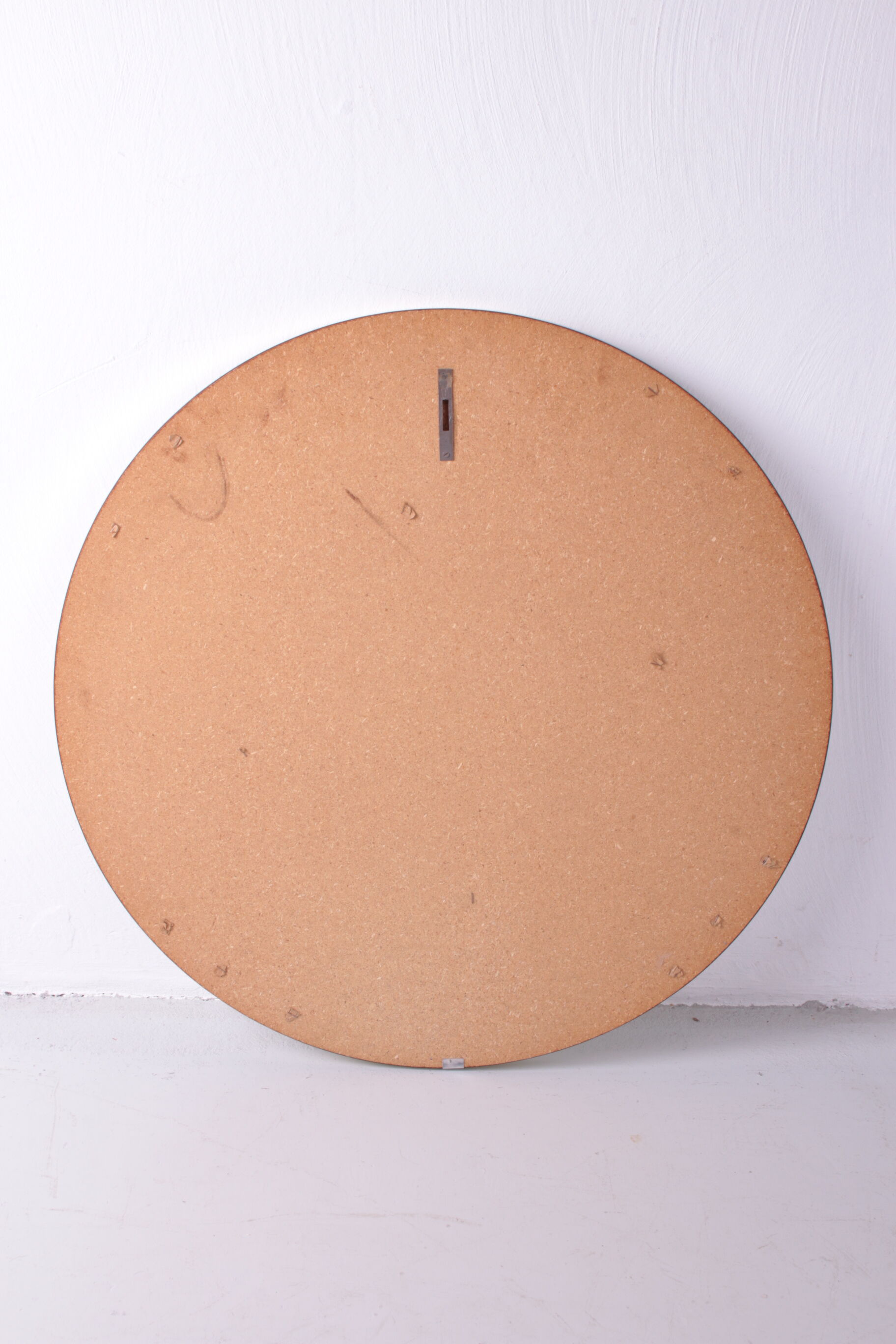 Miroir mural vintage avec bord doré, années 1960