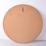 Miroir mural vintage avec bord doré, années 1960