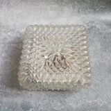 Cast glass square ceiling 21x21cm
