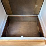 Display cabinet with hanging space