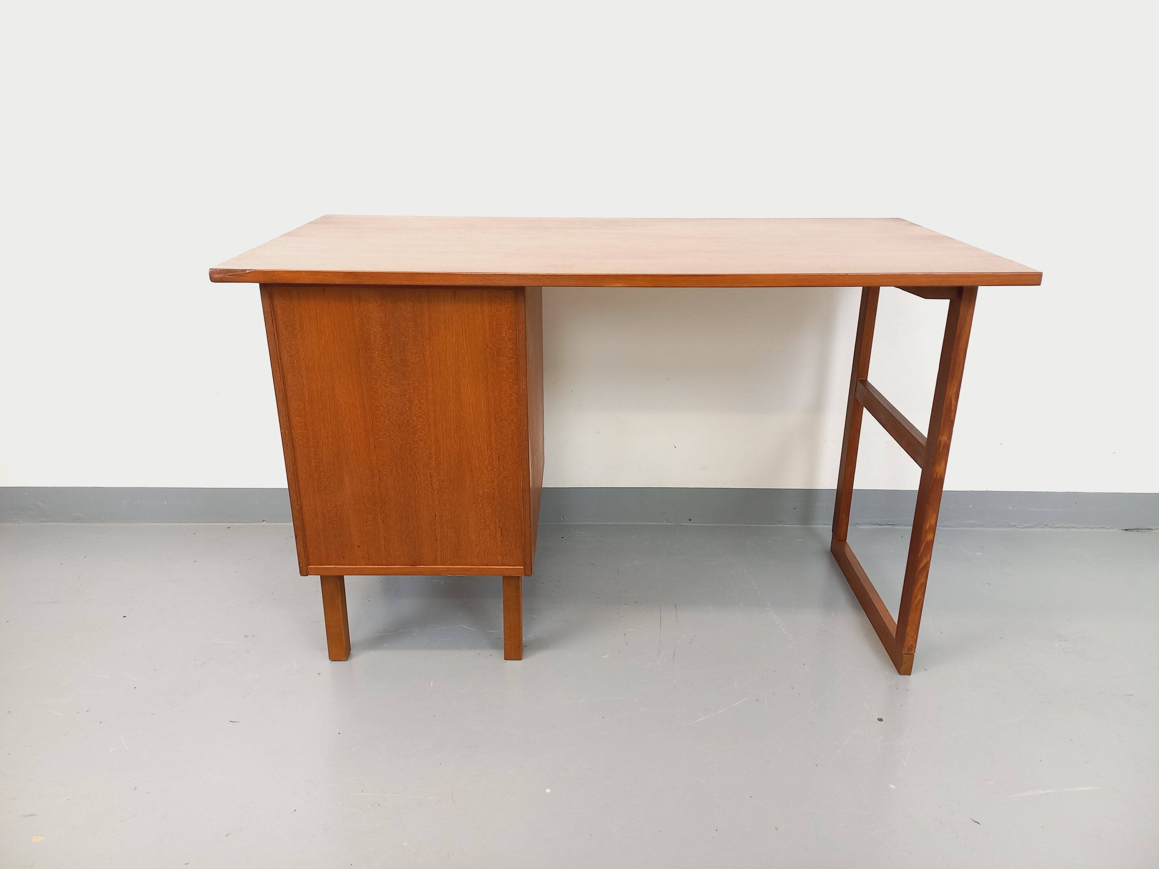 Vintage Scandinavian teak desk from the 60s