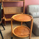 Folding wooden dessert table
