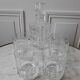 Lot of 6 whiskey glasses and carafe