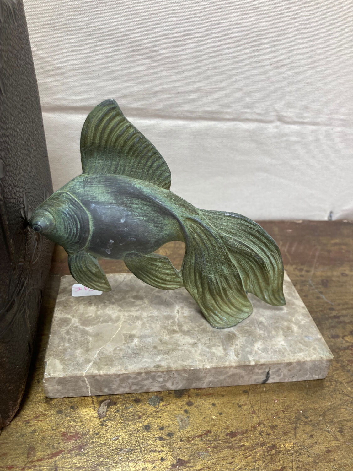 Pair of Art Deco book greenhouses "Fish"