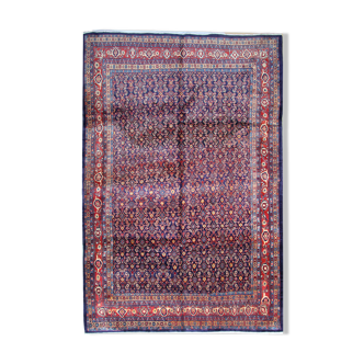 Hand made oriental wool area traditional red purple carpet- 275x325cm