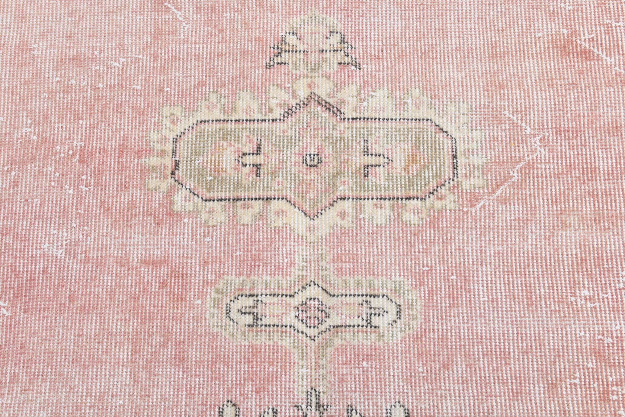 7x10 Shades Of Blush Pink Persian Rug,211x323Cm