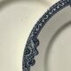 5 Plates dessert Terre de Fer Salins Jumièges navy blue