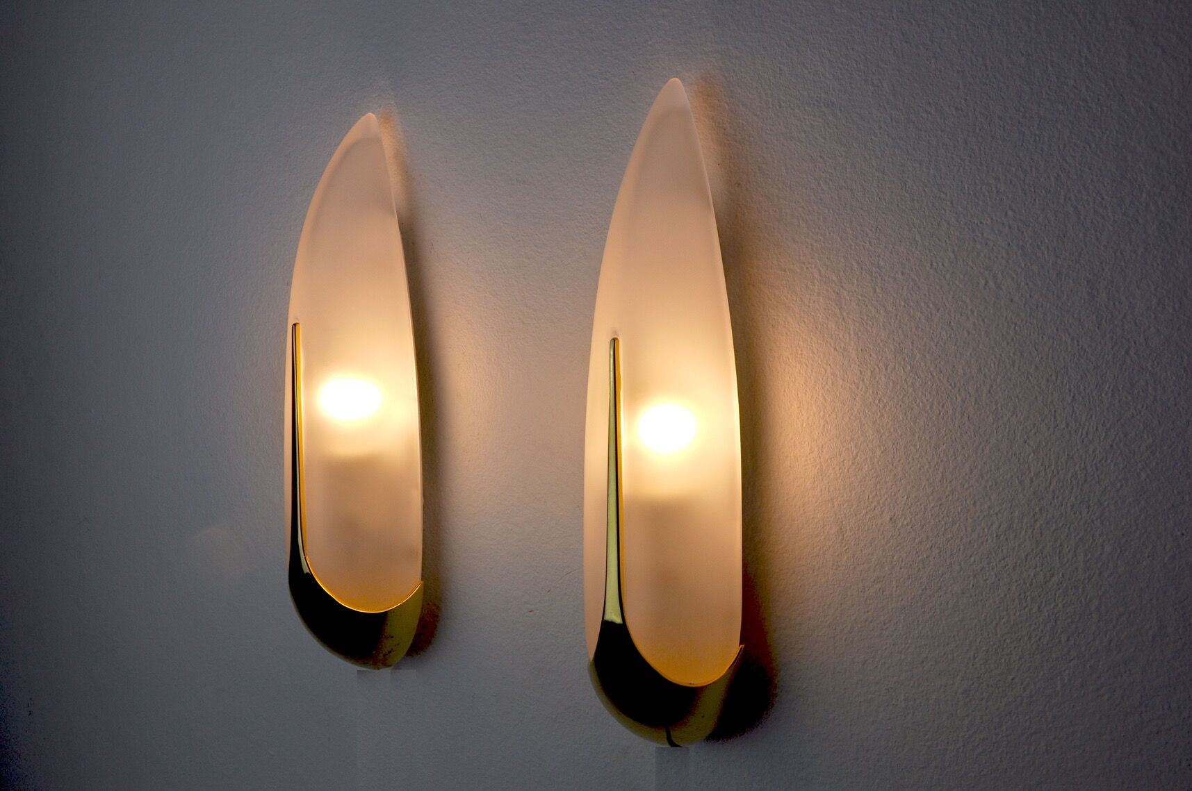 Pair of "ear of corn" wall lights idearte Spain 1980