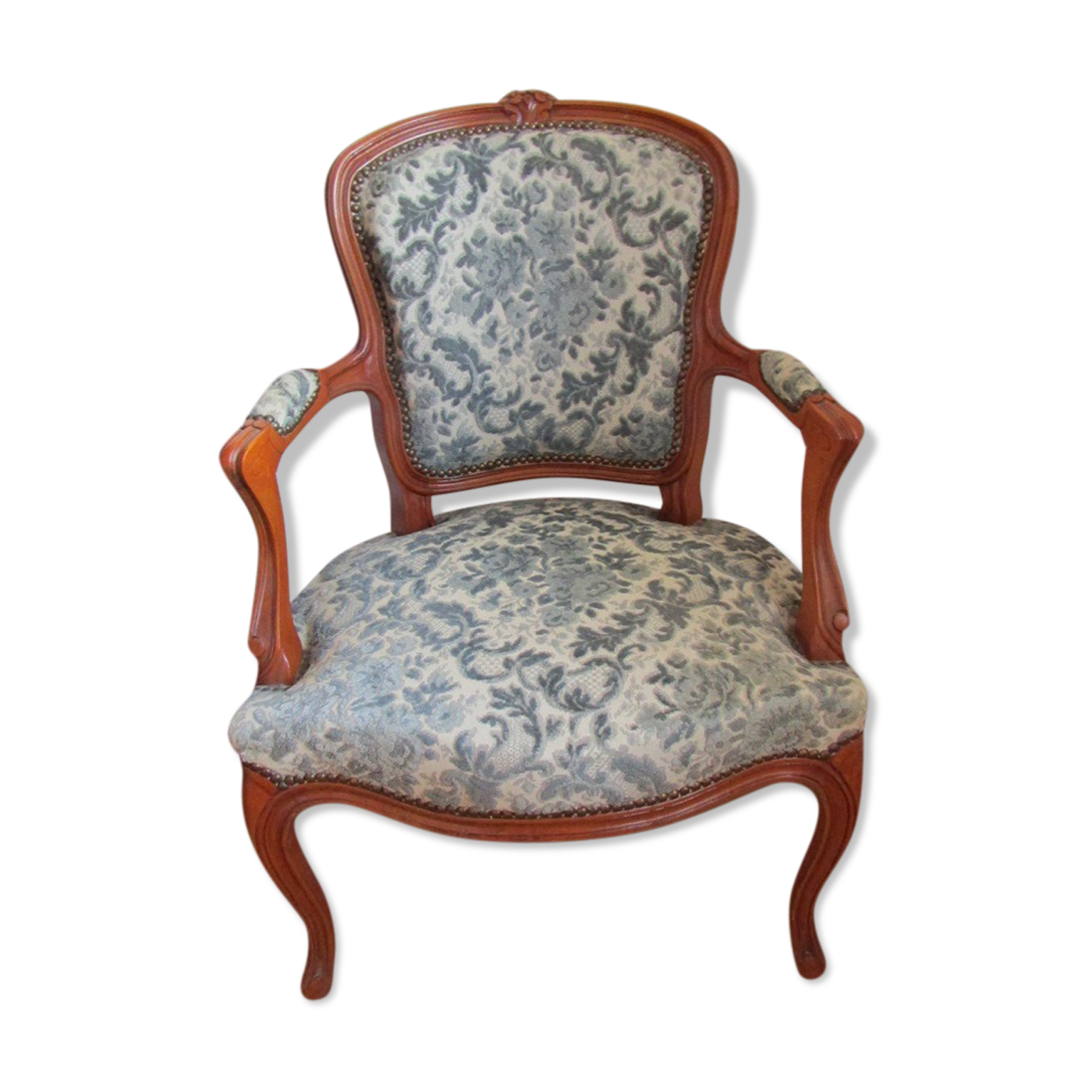 Louis XV blue style armchair