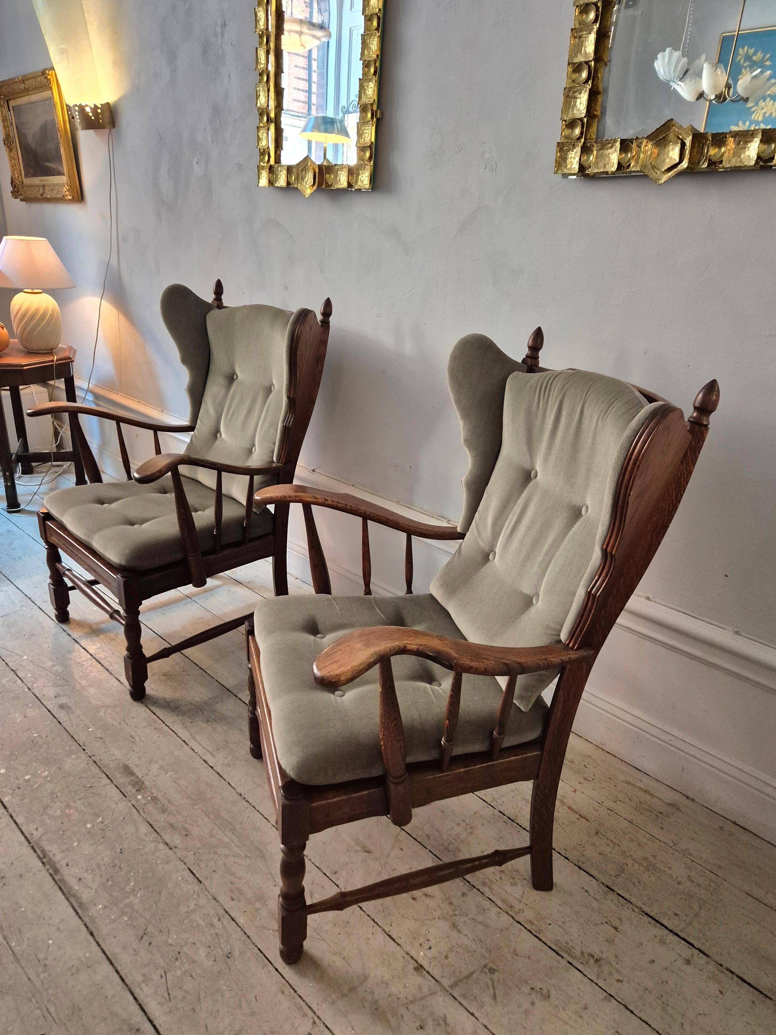 Paire de fauteuils scandinaves, années 1960/70.