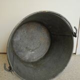 Old zinc basin washing machine bucket industrial decoration old french bucket zinc basin