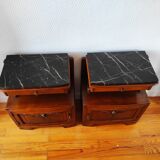 Pair of art deco bedside tables