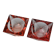 Duo of pink faceted ashtrays by Seguso, murano, italy, 1970