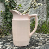 Pichet faïence rose st Amand