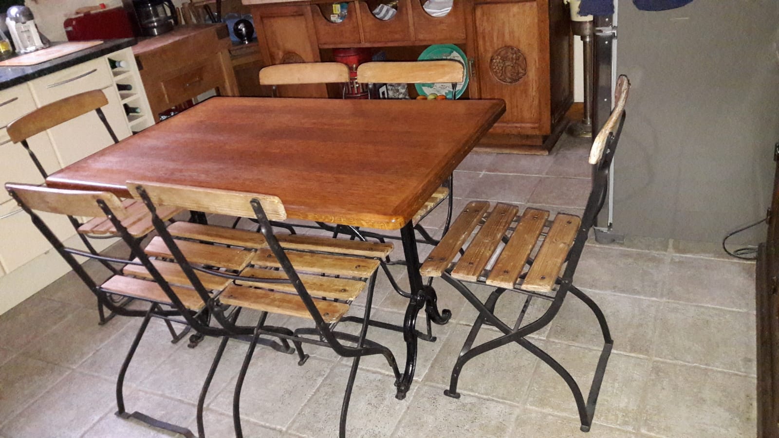Lot de 6 chaises pliantes de terrasse de brasserie