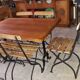 Lot de 6 chaises pliantes de terrasse de brasserie