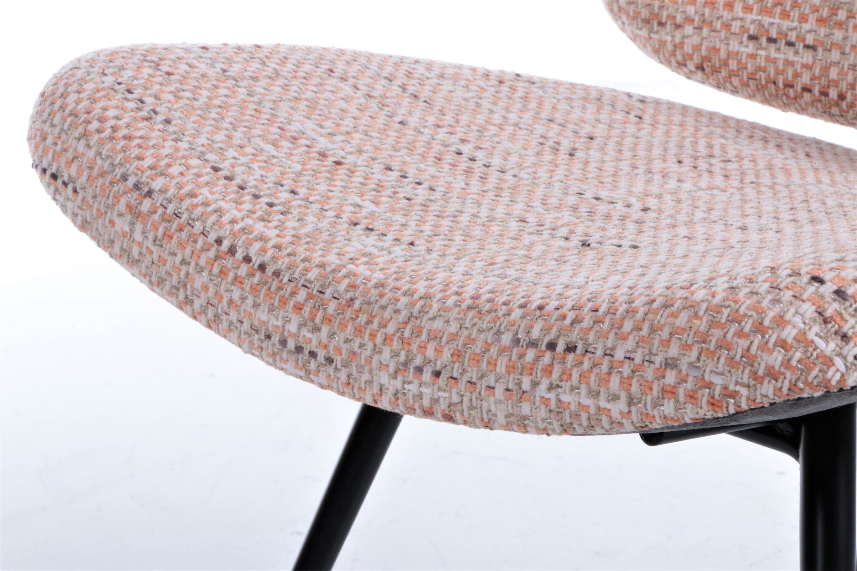 Vintage chair pair with metal legs, 1960s