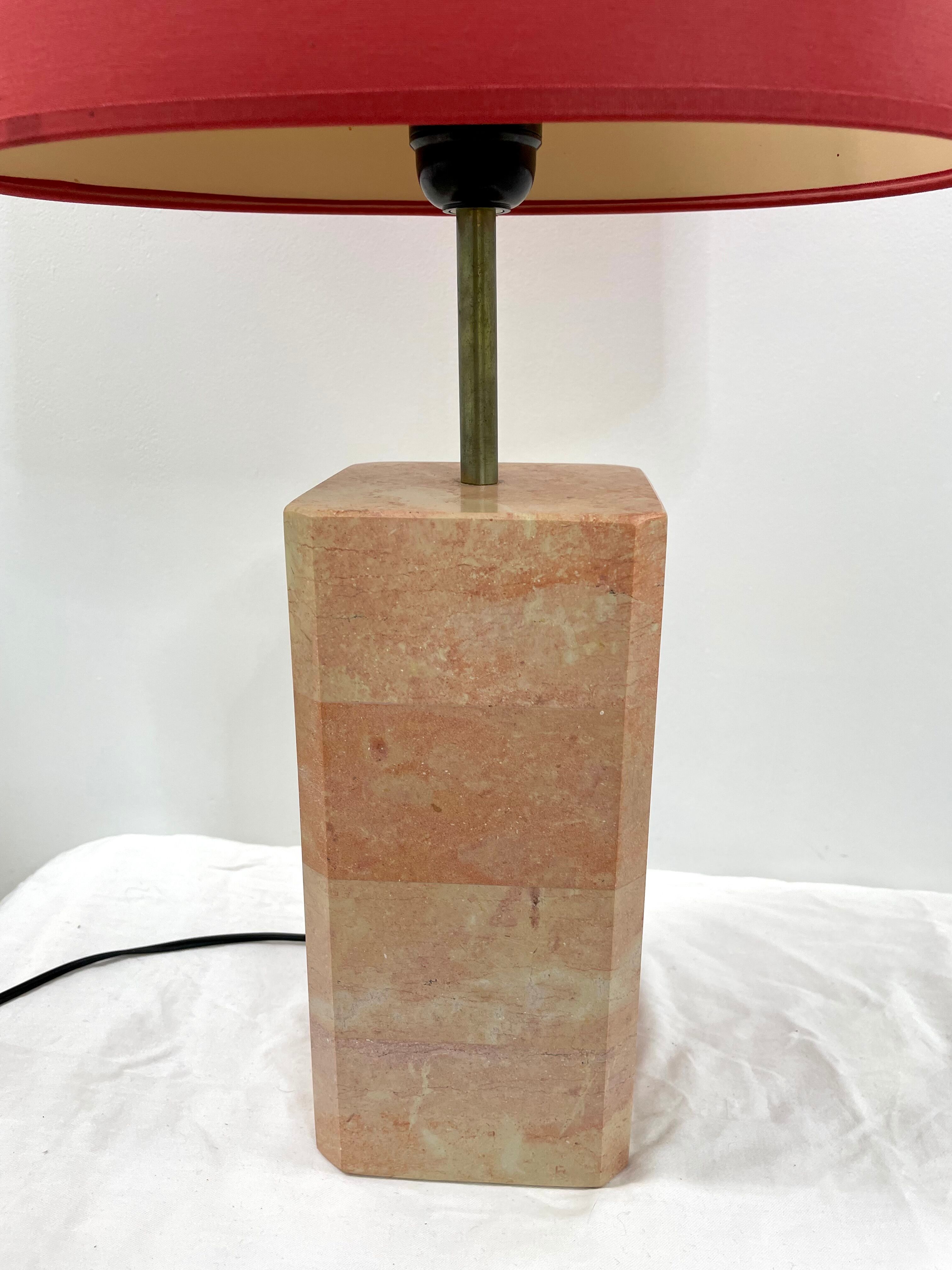 Lampe à poser en marbre vintage