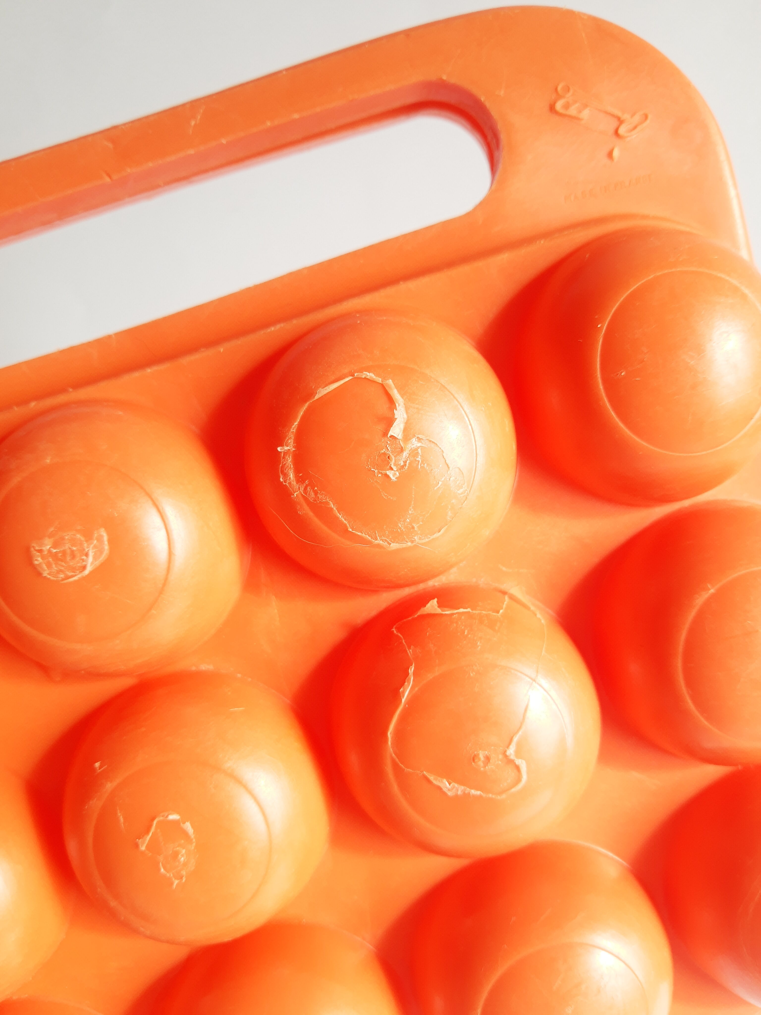 Orange egg box 70s