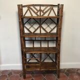 Vintage 1970 bamboo shelf