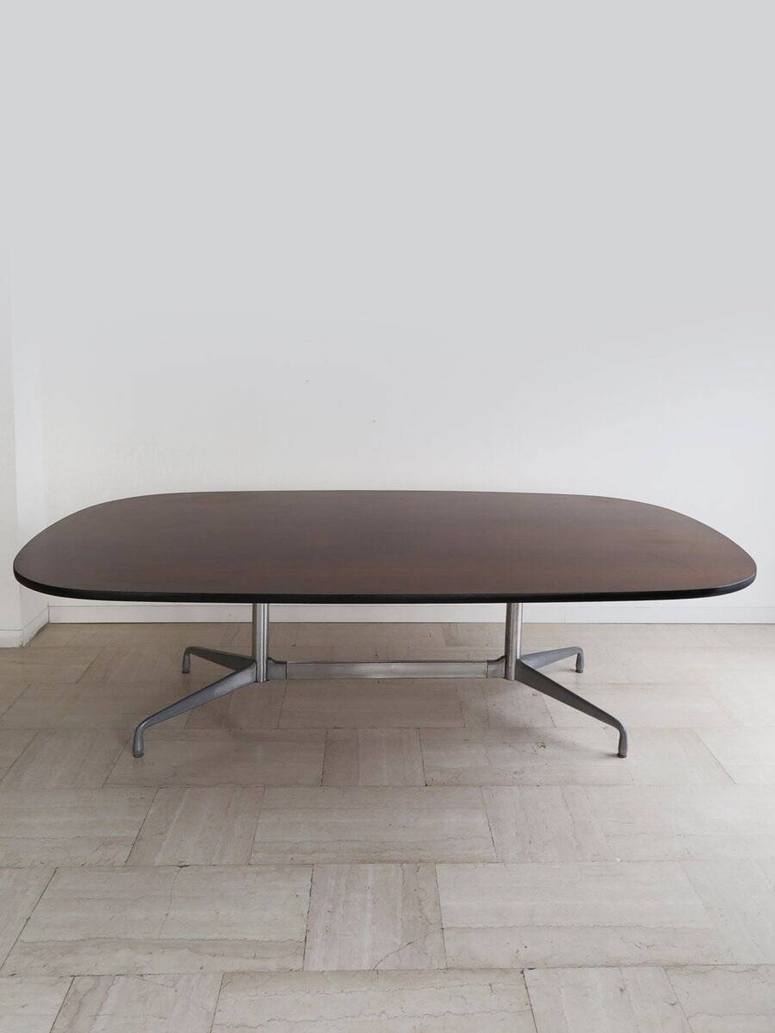 Large Wood and Aluminum Table by Charles & Ray Eames for Herman Miller, 1960s