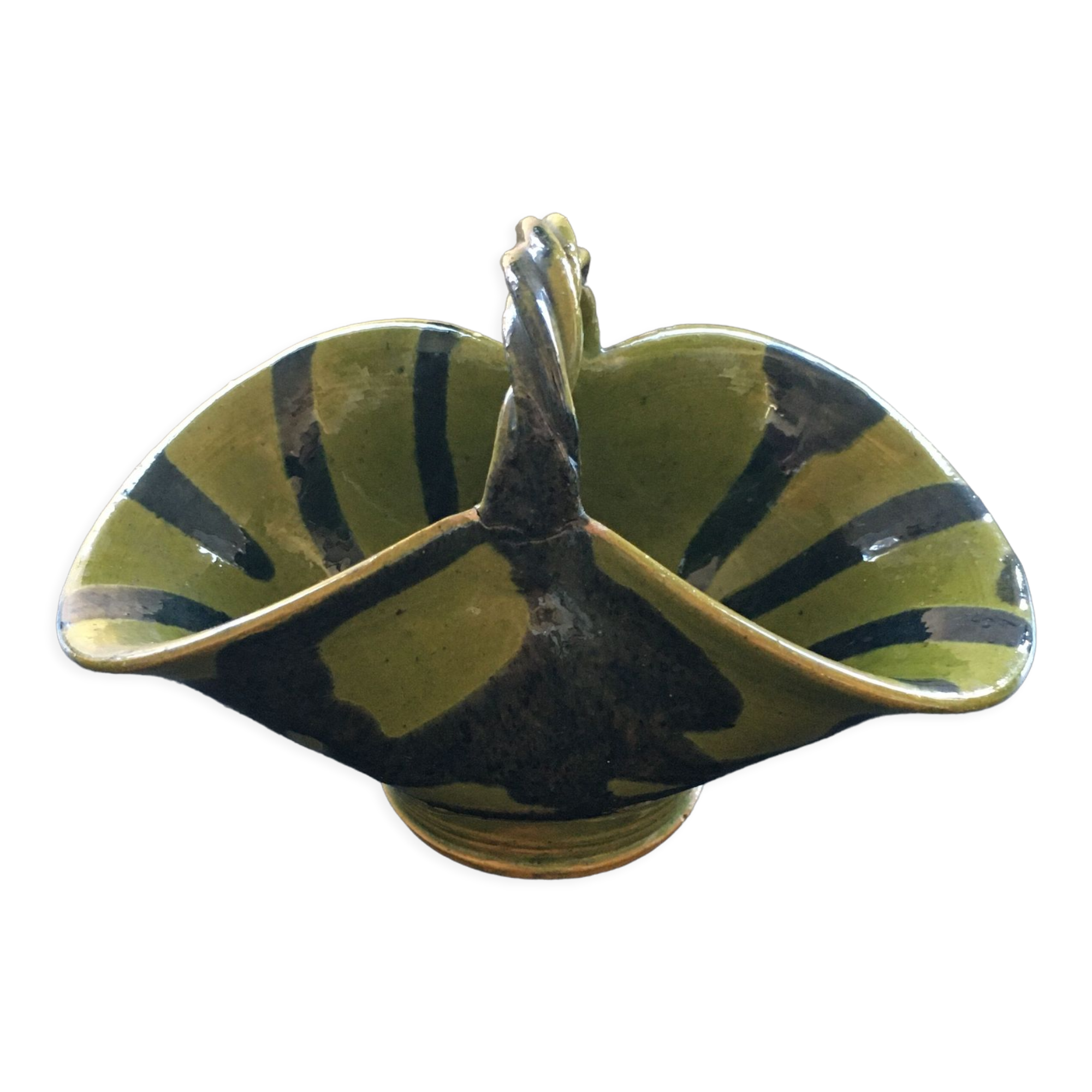 Corbeille vide poche vert olive