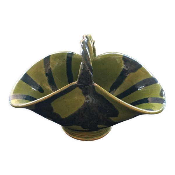 Corbeille vide poche vert olive