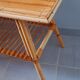 Audoux Minet/Capron rattan coffee table 1950