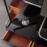 Bauhaus Beech Dressing Table and Mirror, Czech Modernism 1930s