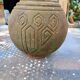 1 round cast iron vase from 1900 in Art Deco style: Charleville - Mézières
