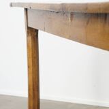 Antique French Farmhouse Dining Table in Oak with 2 Drawers