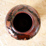 Vase in glazed stoneware by Jean Cacheleux